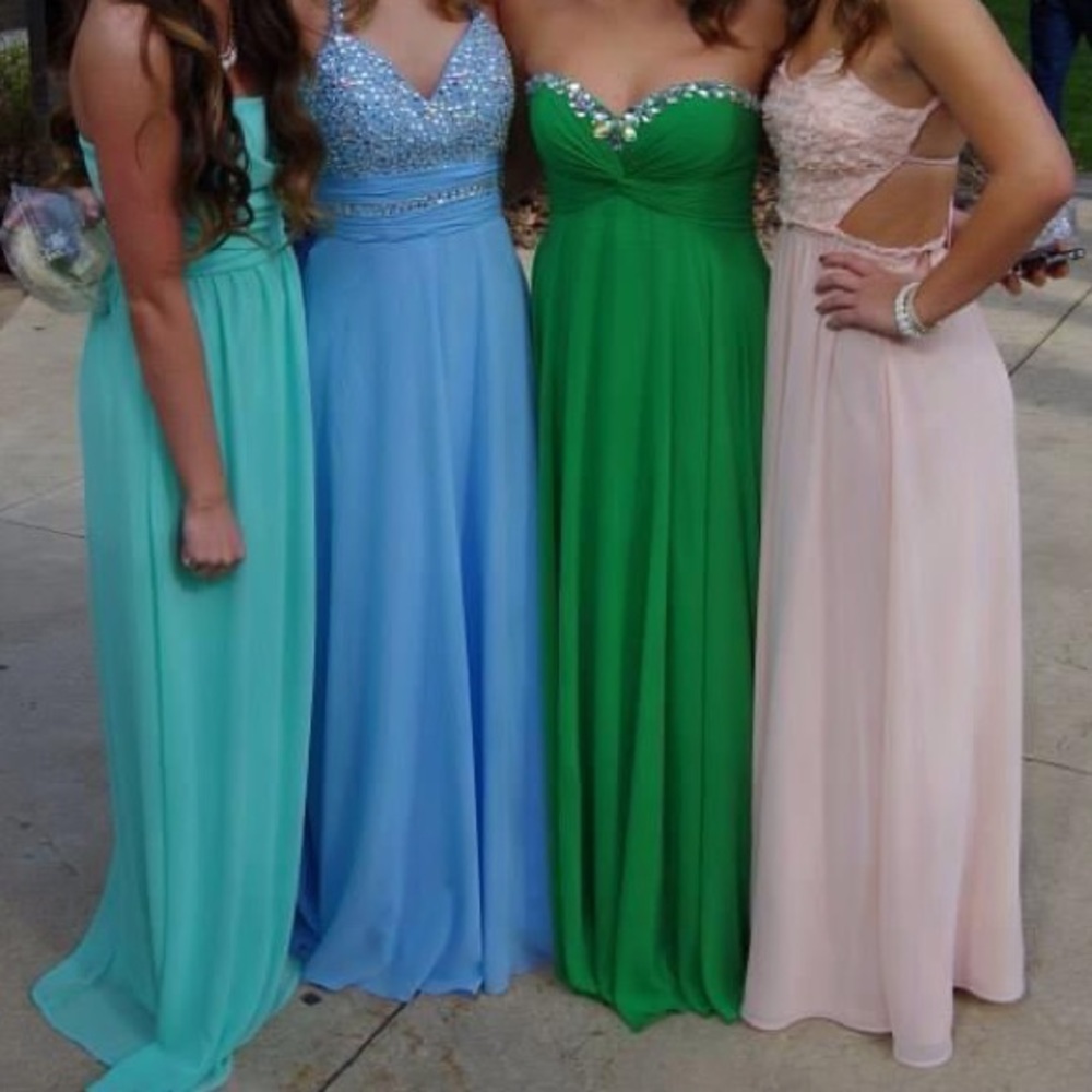 Designer Prom Dress - Green